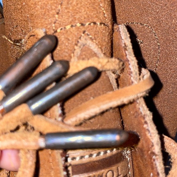 Toms brown moccasin tribal indigenous boho native booties home SKIMS slippers - Picture 7 of 7